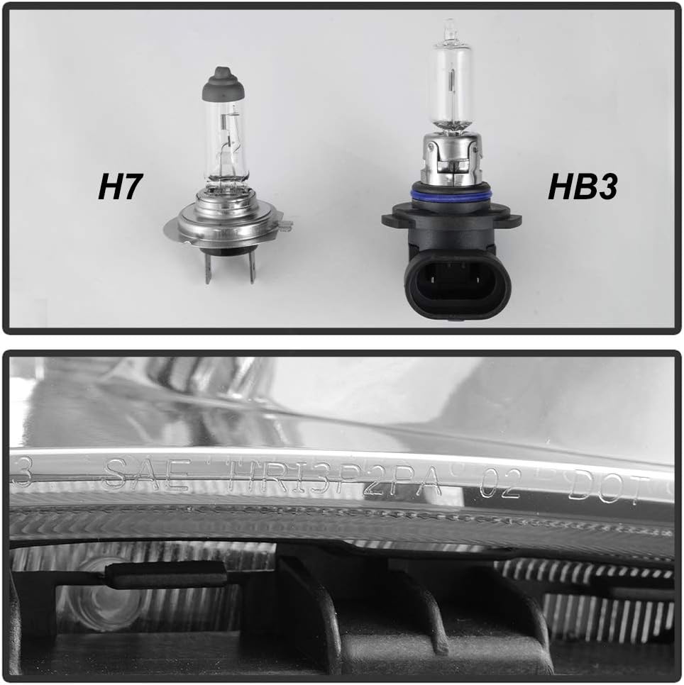 Chrome LED Projector Headlights X4612