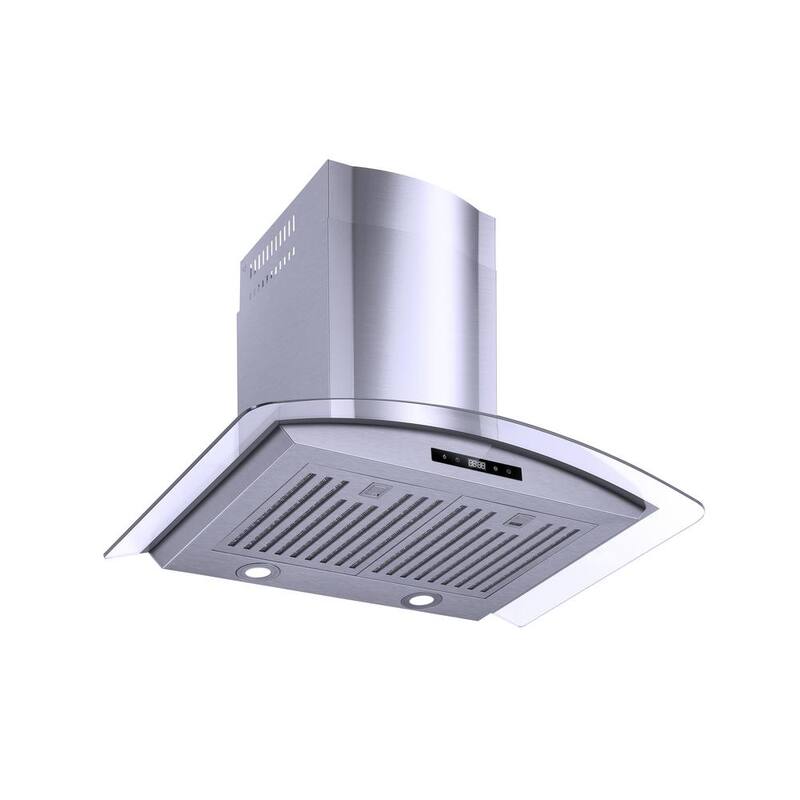 30 in. 500CFM Convertible Wall Mount Range Hood in Stainless Steel Z145570