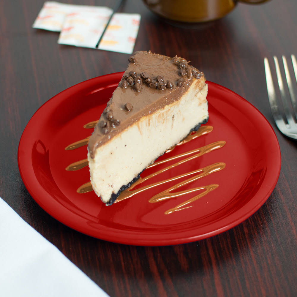 Red Narrow Rim Melamine Pie Plate 48/Case M79299