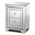 Mirrored 2-Drawer End Table O5607