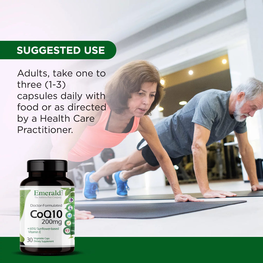 CoQ10 200 mg with Vitamin E 30 Capsules Z582006