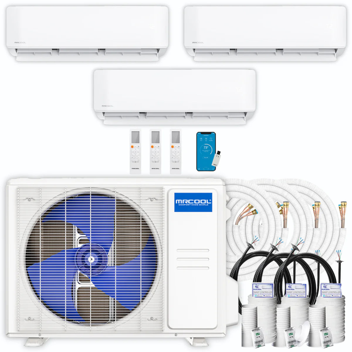 33,000 BTU 3 Zone Ductless Air Conditioner and Heat Pump Y405215