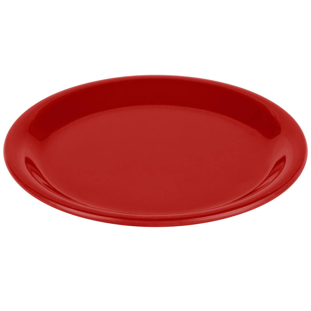 Red Narrow Rim Melamine Pie Plate 48/Case M79299