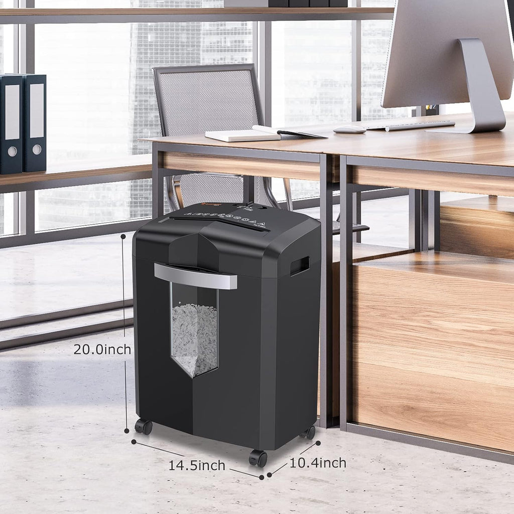 12-Sheet Micro Cut Paper Shredder with 5.2 Gallons Pullout Basket F233299