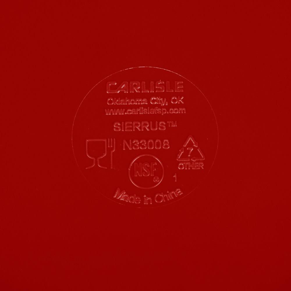 Red Narrow Rim Melamine Pie Plate 48/Case M79299