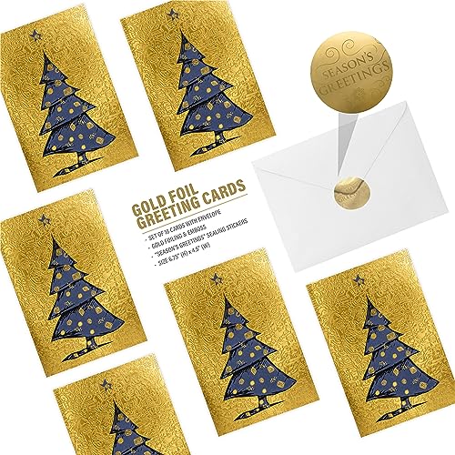 16 Christmas Greeting Cards with Envelopes Y420