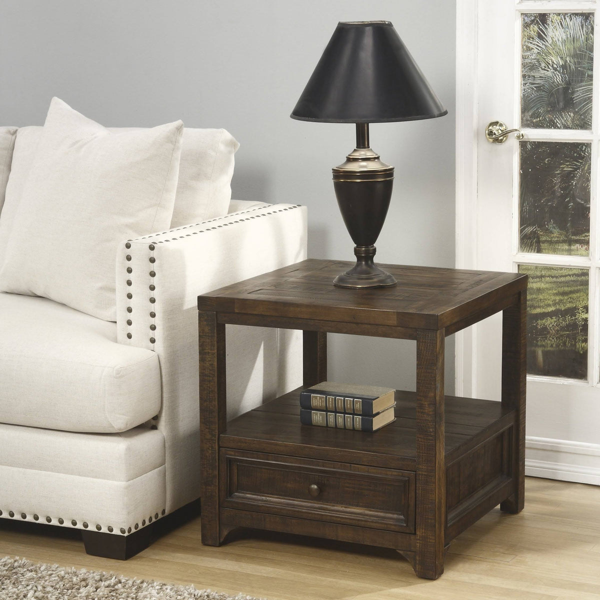 Solid Wood End Table A5946