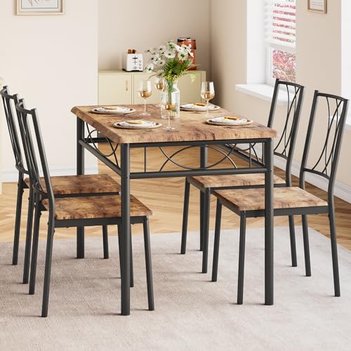 Dining Table Set for 4 with 4 Chairs B467