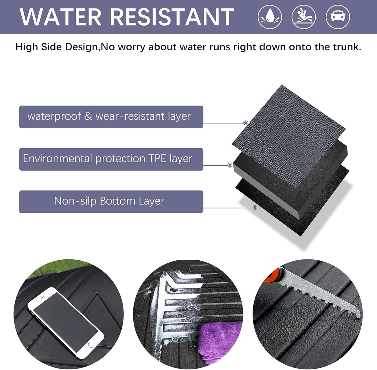 Black TPO All Weather Cargo Liner G908276