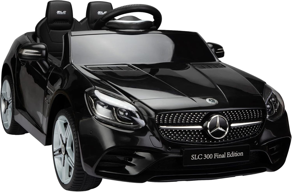 12V Kids Ride On Car with LED Lights, Black P8266