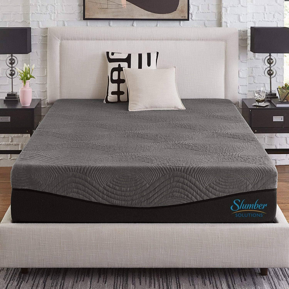 14-inch Charcoal Memory Foam Mattress California King Q551