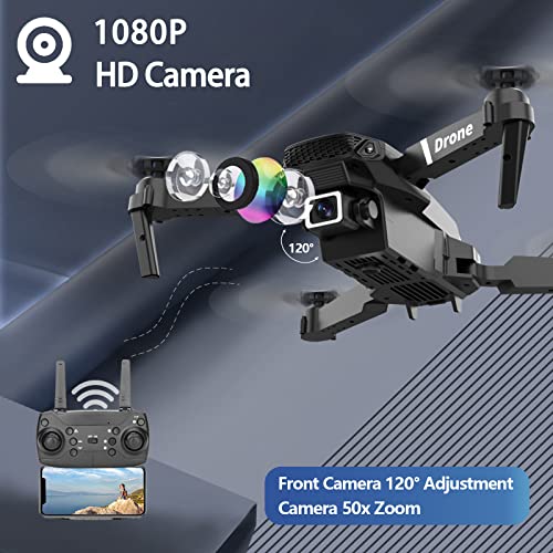 Foldable RC Quadcopter with Dual Camera, 1080P FPV, 3 Batteries W964370