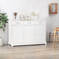 White Buffet Cabinet with Storage and Drawers F525299