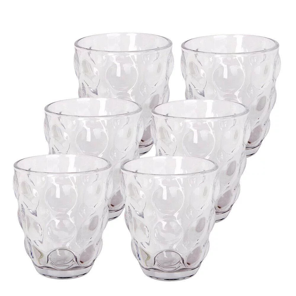 Clear 9 oz. Set of 6 Drinking Glasses G192158