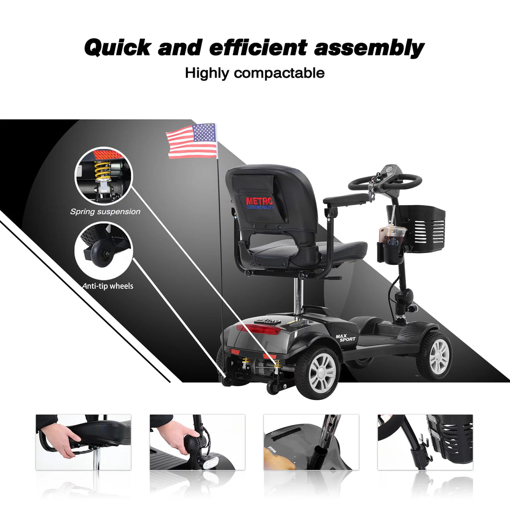 Foldable Mobility Scooter for 300 lbs V996802