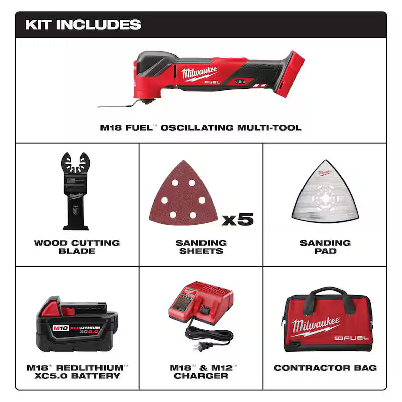 18V Cordless Brushless Oscillating Multi-Tool Kit with Hammer Drill B952