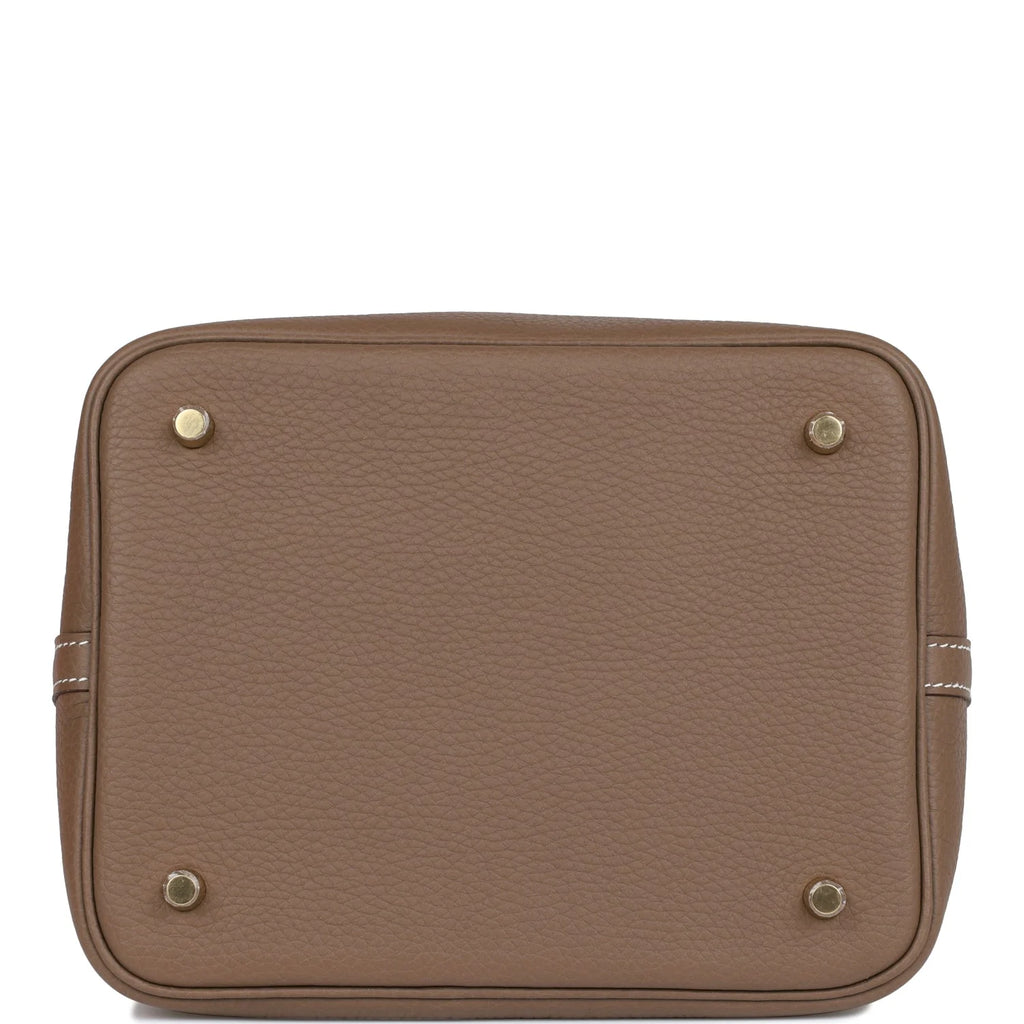 Etoupe Clemence Leather Handbag S717