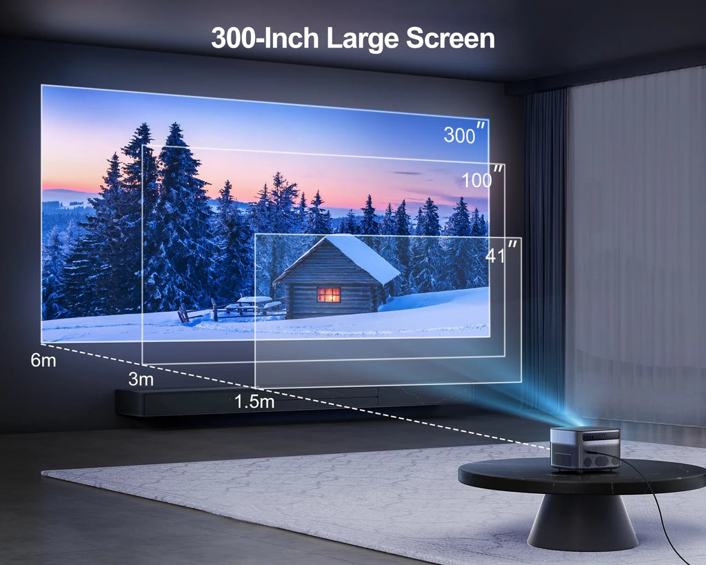 Native 1080P 5G WiFi 6 LCD Projector L57344