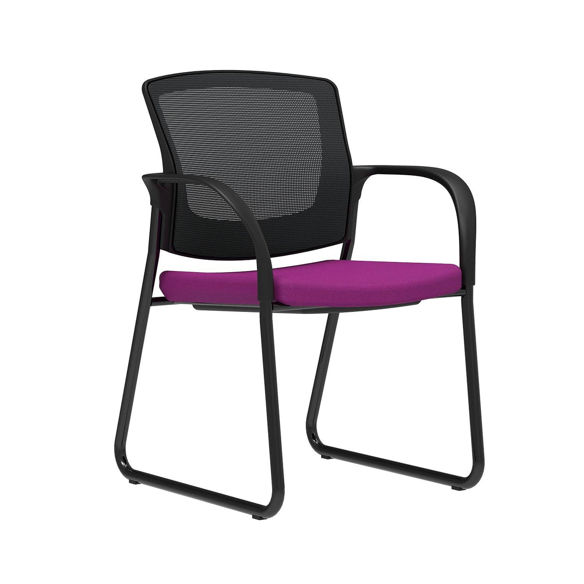 Fabric Guest Chair Amethyst Fixed Arms F930682