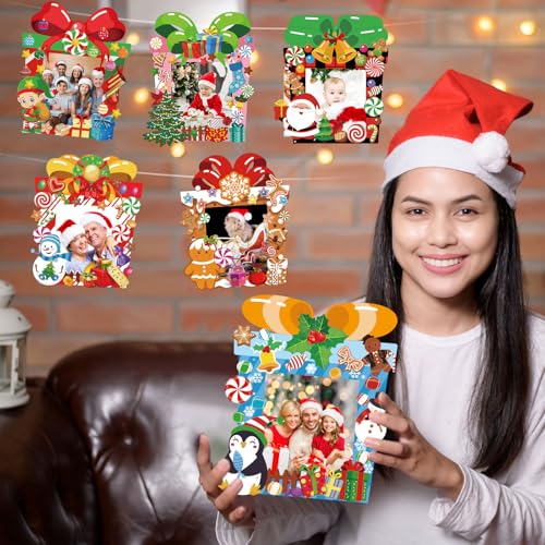 36 Pack Christmas DIY Picture Frames Craft Kit with Stickers N586588