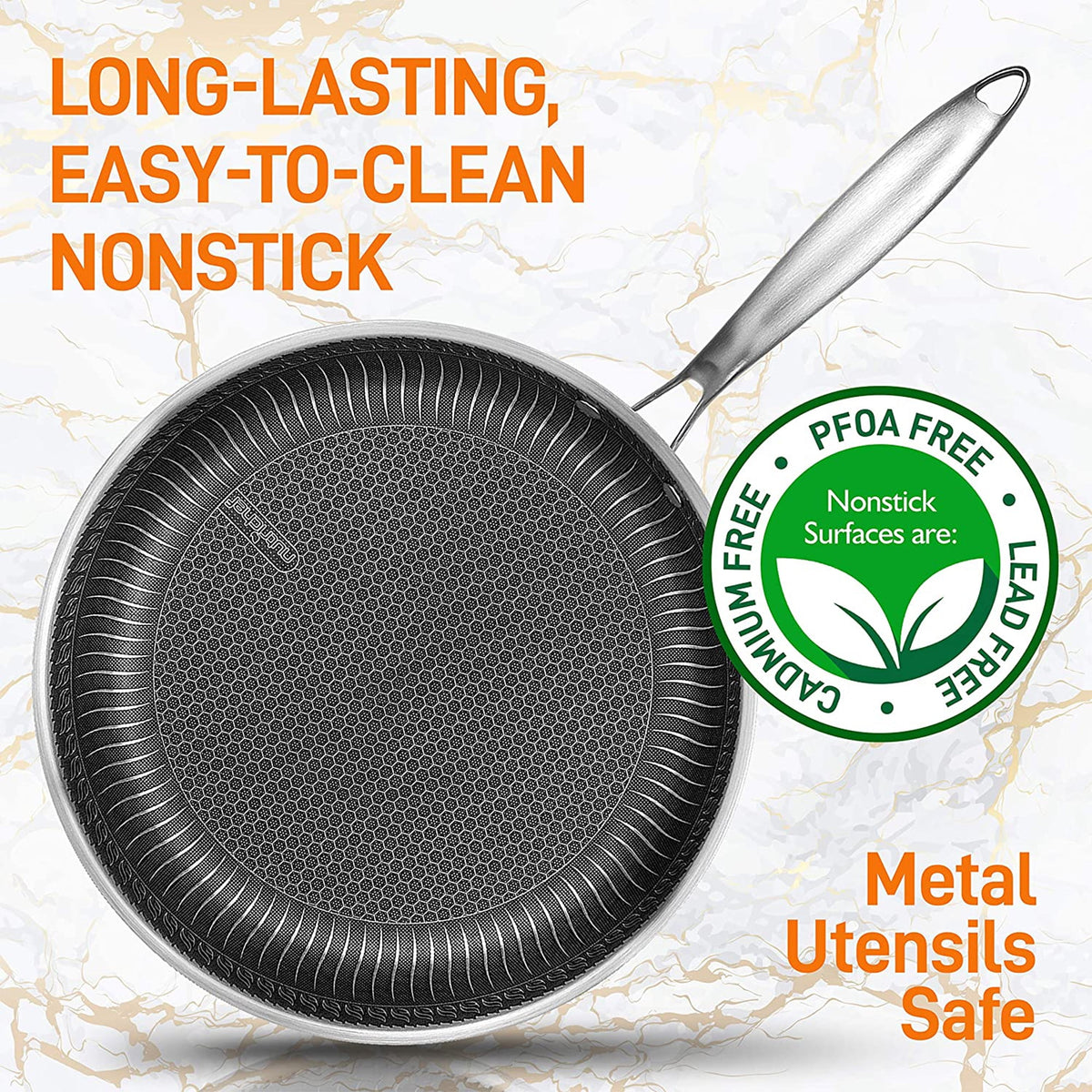 8 Inch Nonstick Triply Stainless Steel Pan H326