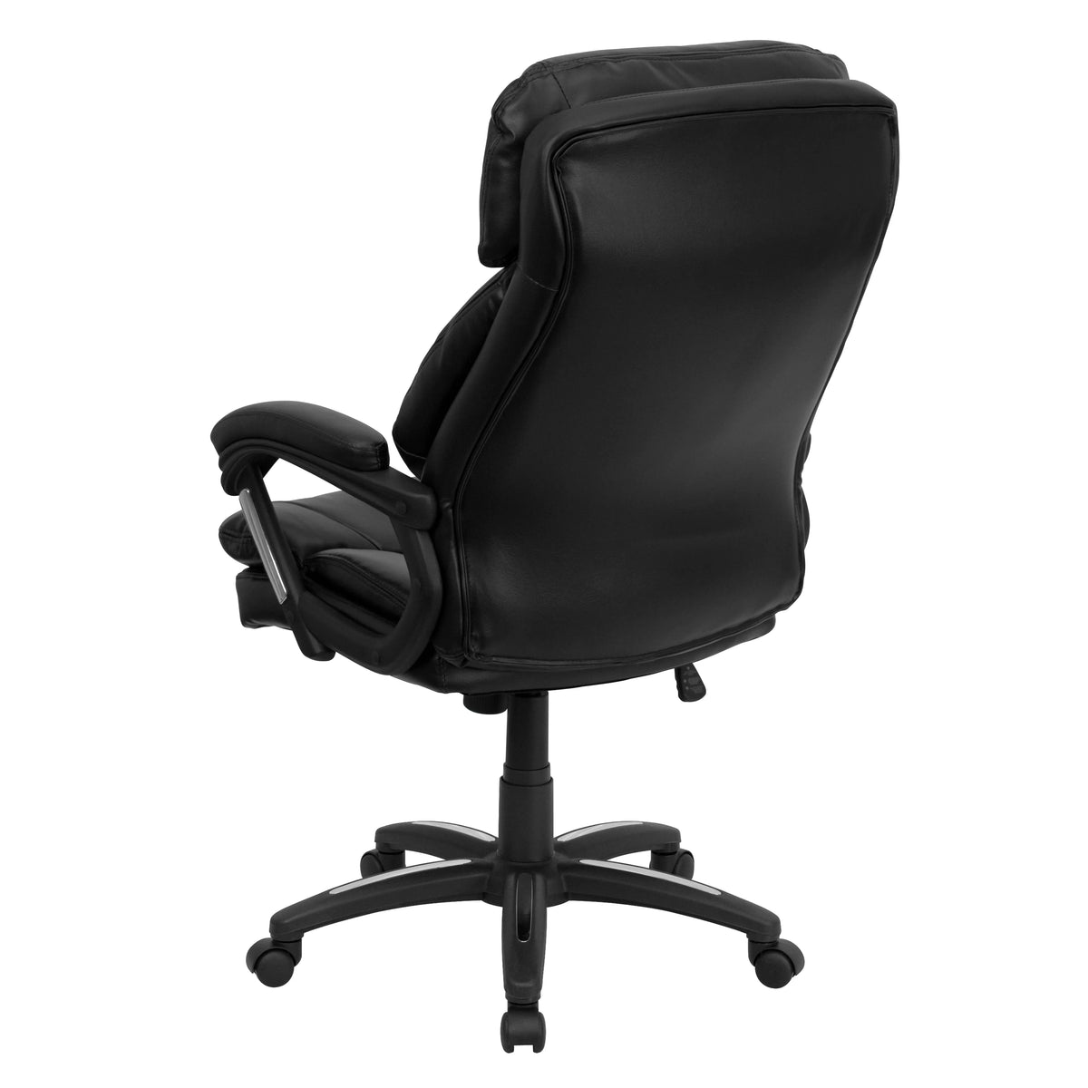 Black LeatherSoft High Back Executive Swivel Office Chair with Arms P971998