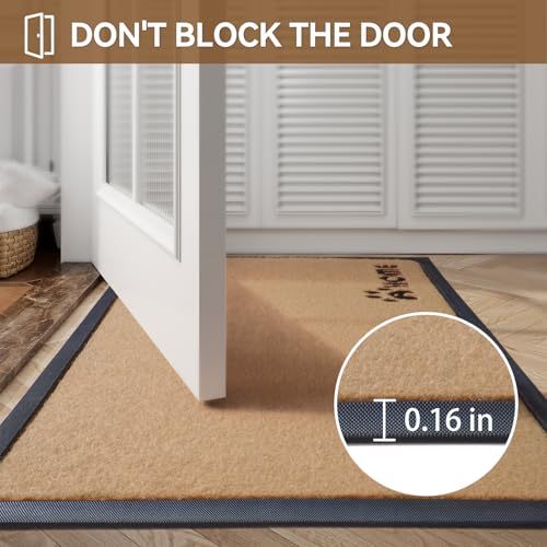 Brown 17x30 Non-Slip Outdoor Door Mat J681