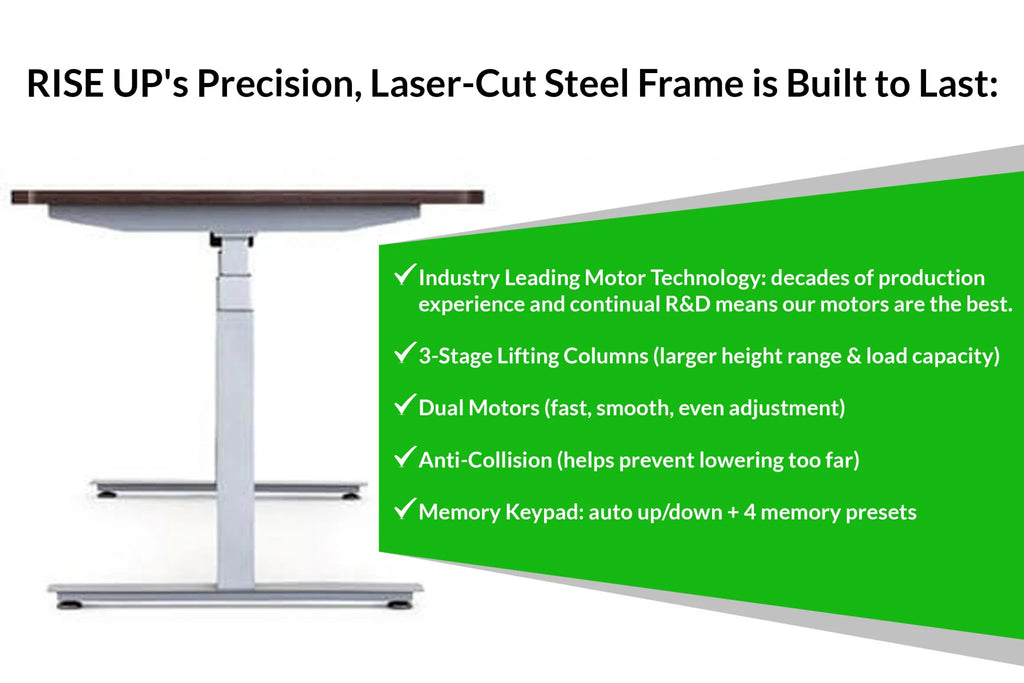 Gray Natural Bamboo Adjustable Computer Desk K8275