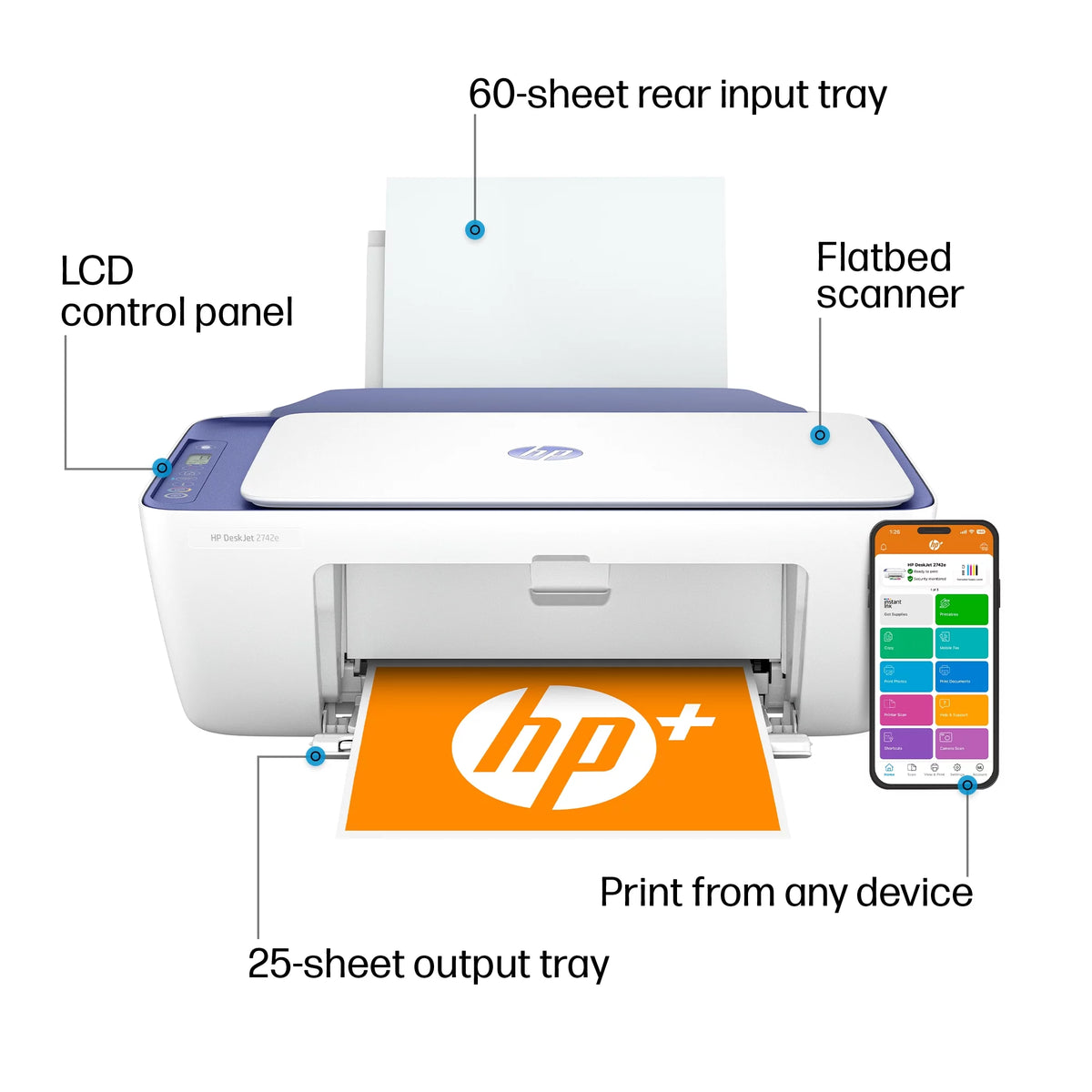 Wireless Color All-in-One Inkjet Printer H61257
