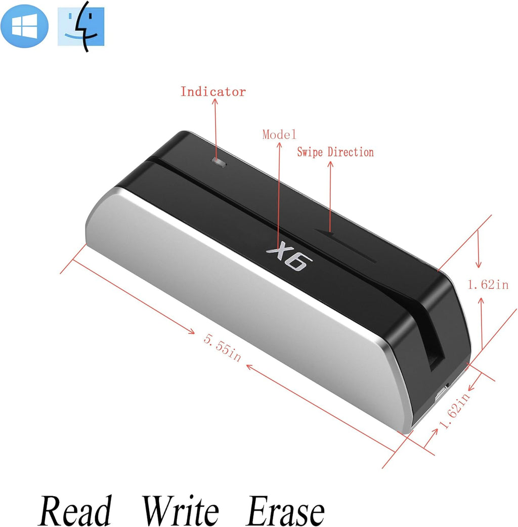 USB 3 Tracks Card Reader Writer Encoder P206187