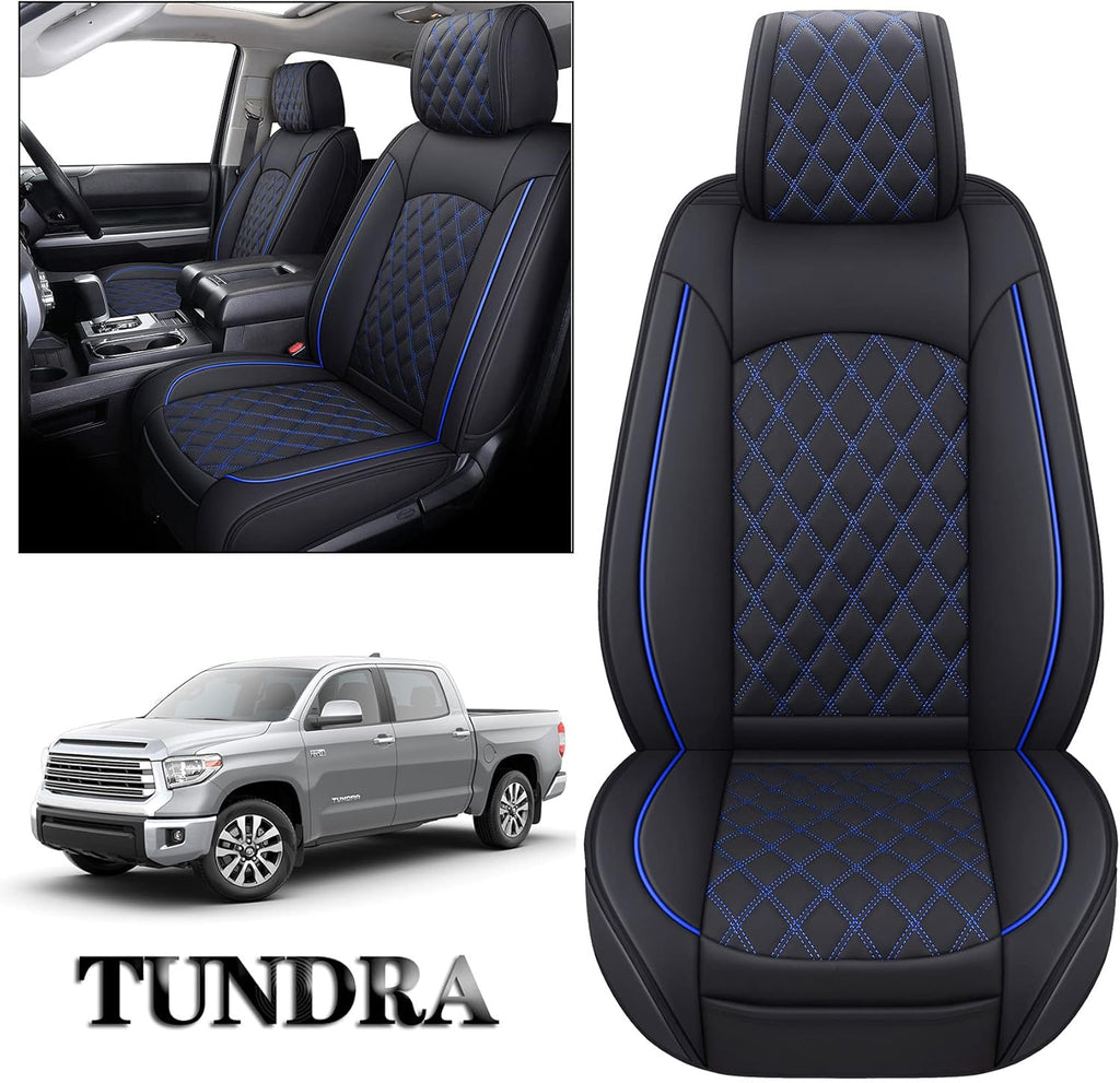 Waterproof Faux Leather Full Seat Covers 5 PCS Full Set Black-Red G44932
