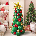 Green Red Golden Christmas Balloon Garland Arch Kit X4384