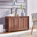 Warm White Kitchen Storage Sideboard with Sliding Door B27097