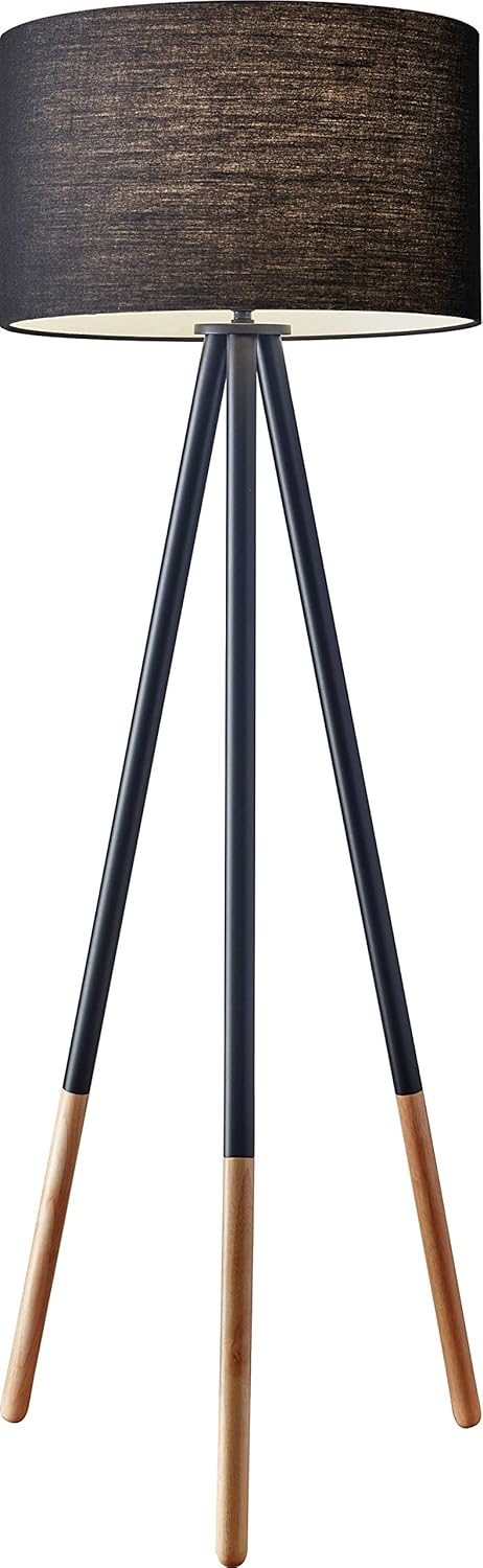 Black Painted Metal Floor Lamp G43276