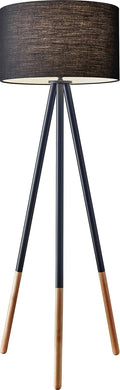 Black Painted Metal Floor Lamp G43276