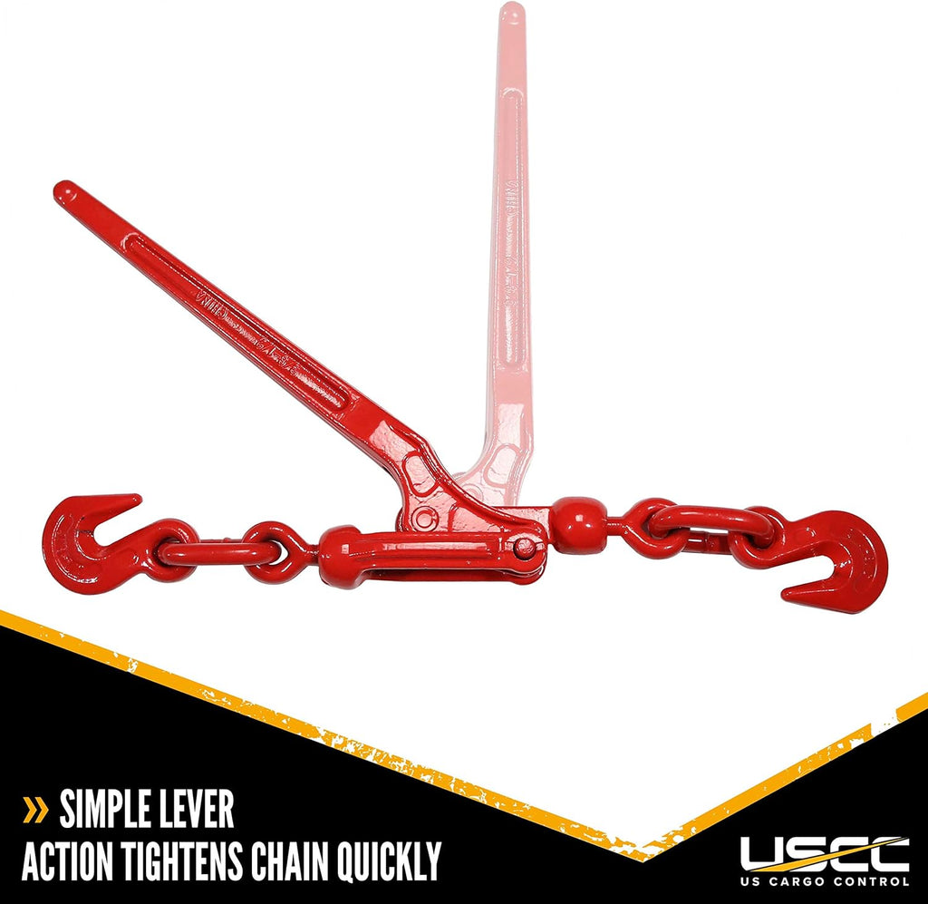 3/8 Inch x 1/2 Inch Lever Chain Binder 4 Pack H4696