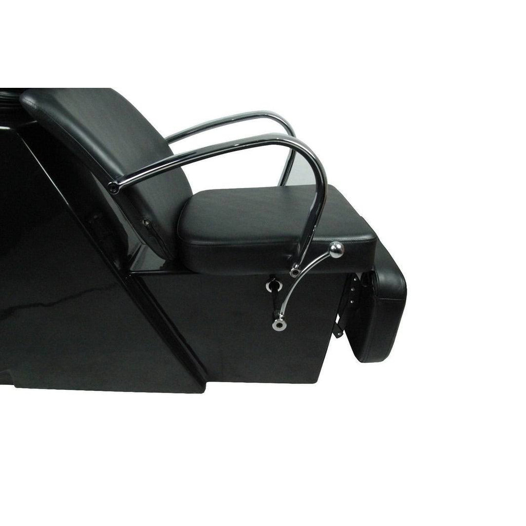Black Ceramic Shampoo Bowl Sink Chair Y81402