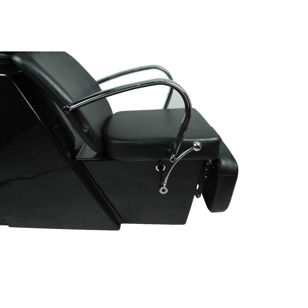Black Ceramic Shampoo Bowl Sink Chair Y81402