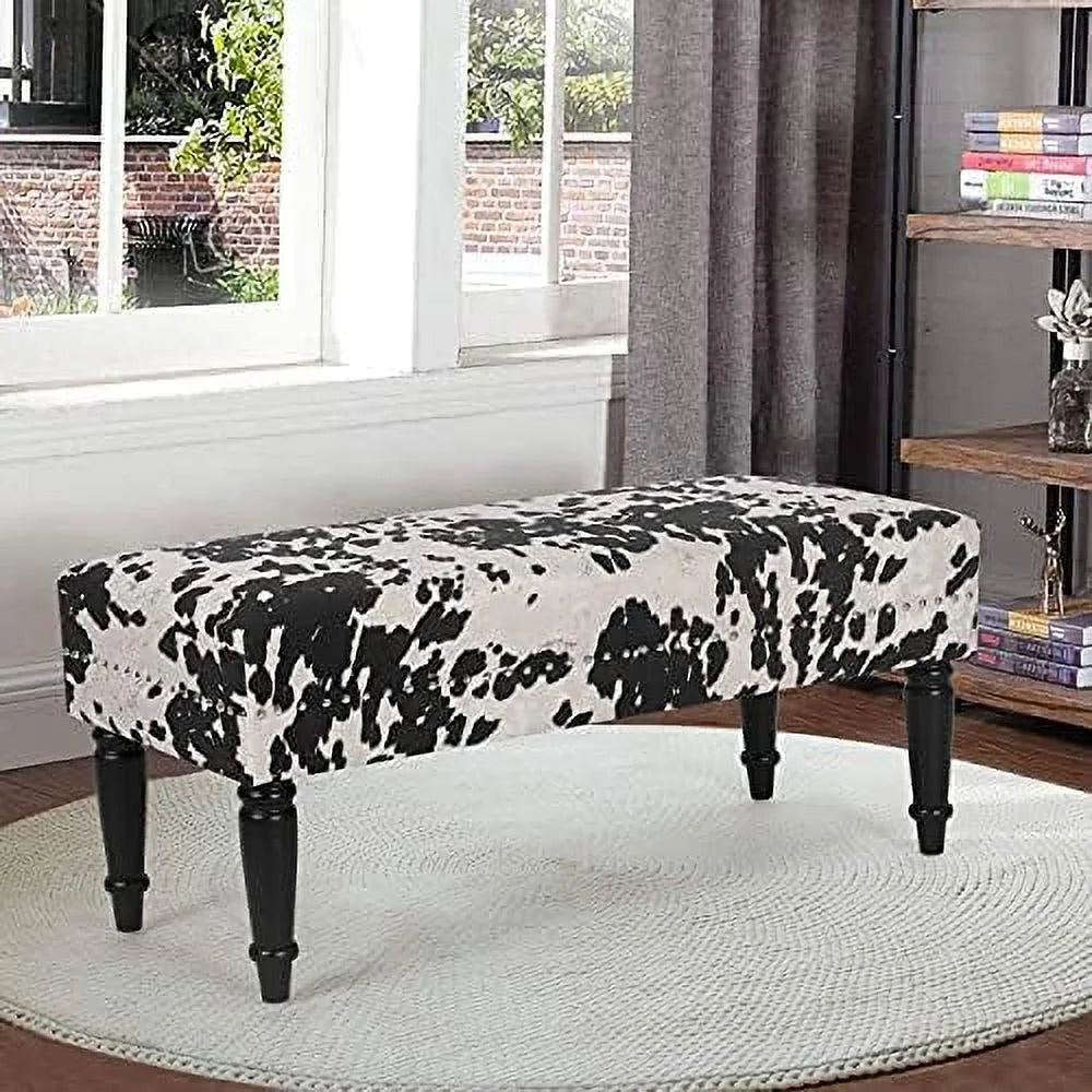 Upholstered Bench with Rivet K101028