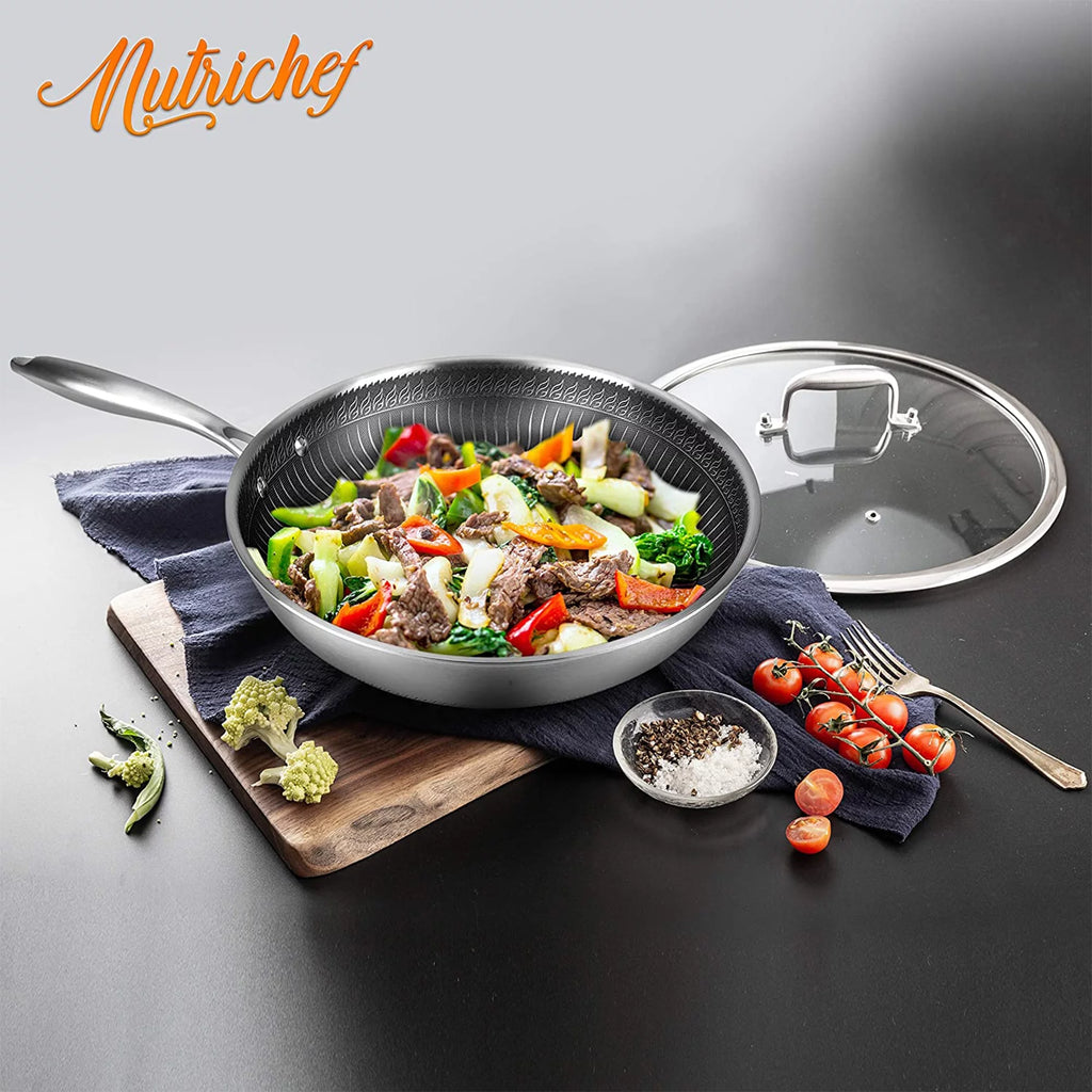 8 Inch Nonstick Triply Stainless Steel Pan H326