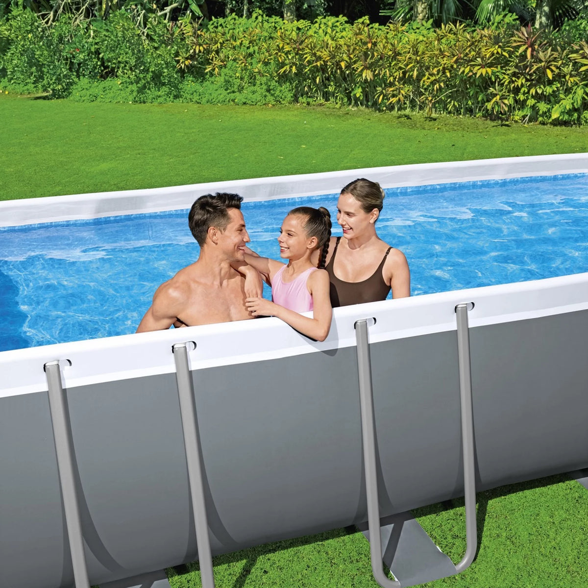 18' x 9' x 48" Rectangular Above Ground Swimming Pool Set U705185