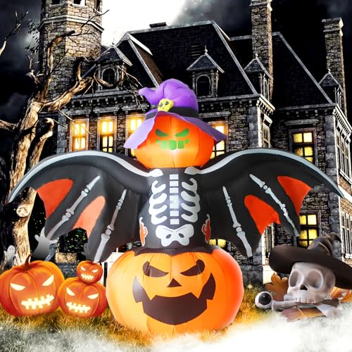 8FT Inflatable Bat Outdoor Decoration with LED Lights H856
