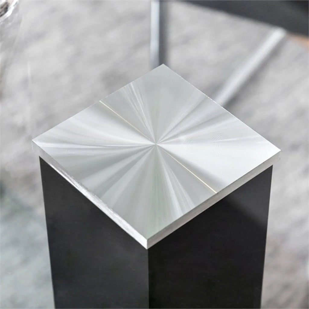 Glass Top Dining Table in Black and Silver N97161