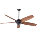 Indoor Matte Black Ceiling Fan with Remote Control C475241
