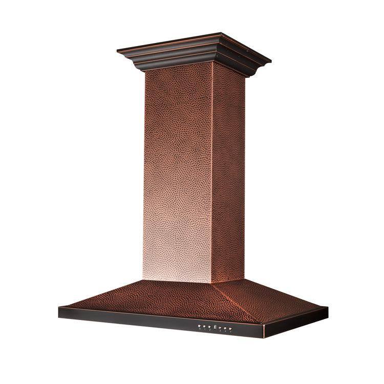 36 in. 400 CFM Convertible Island Mount Range Hood with LED Light U88909