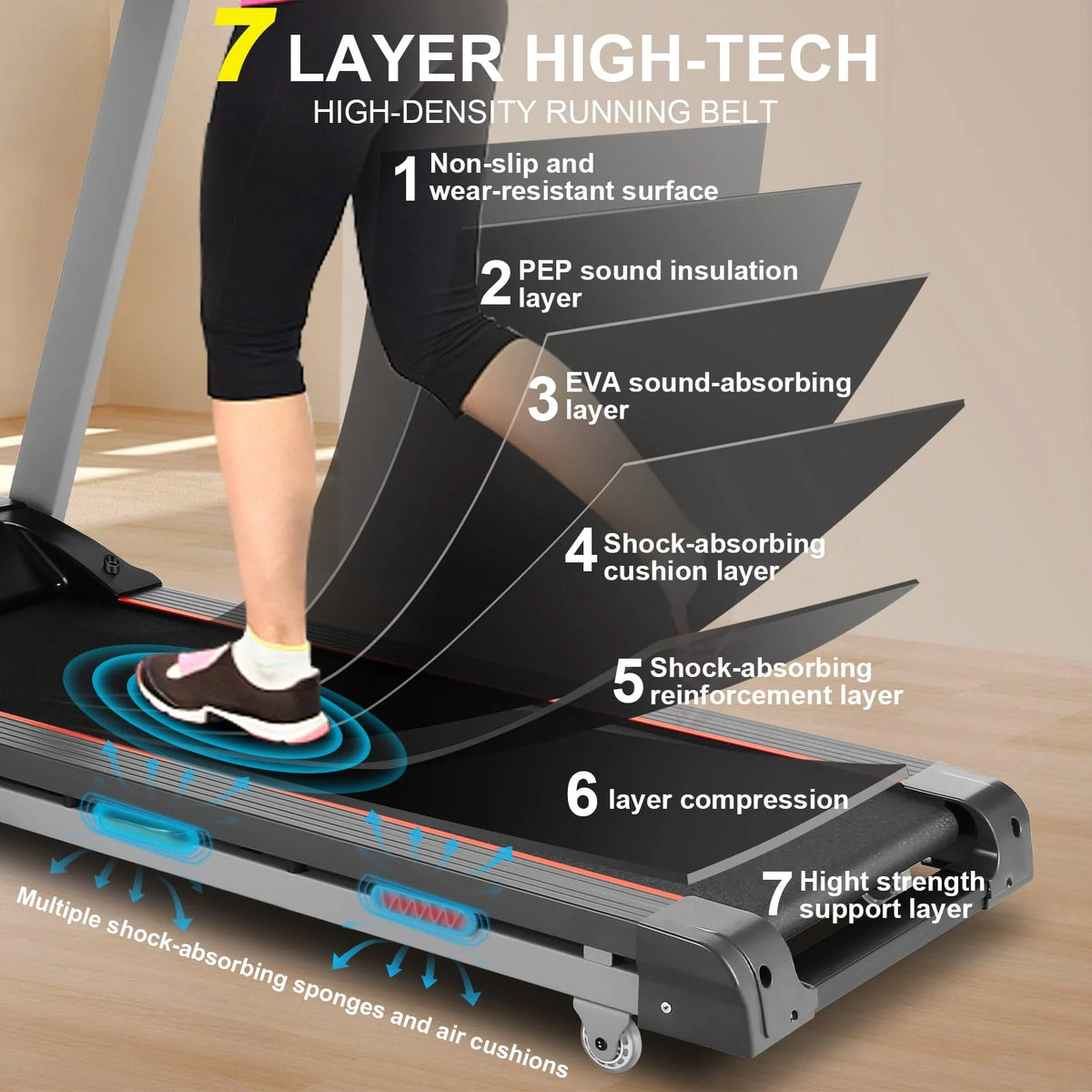 300LBS 3.25HP Electric Treadmill with Auto Incline P156338