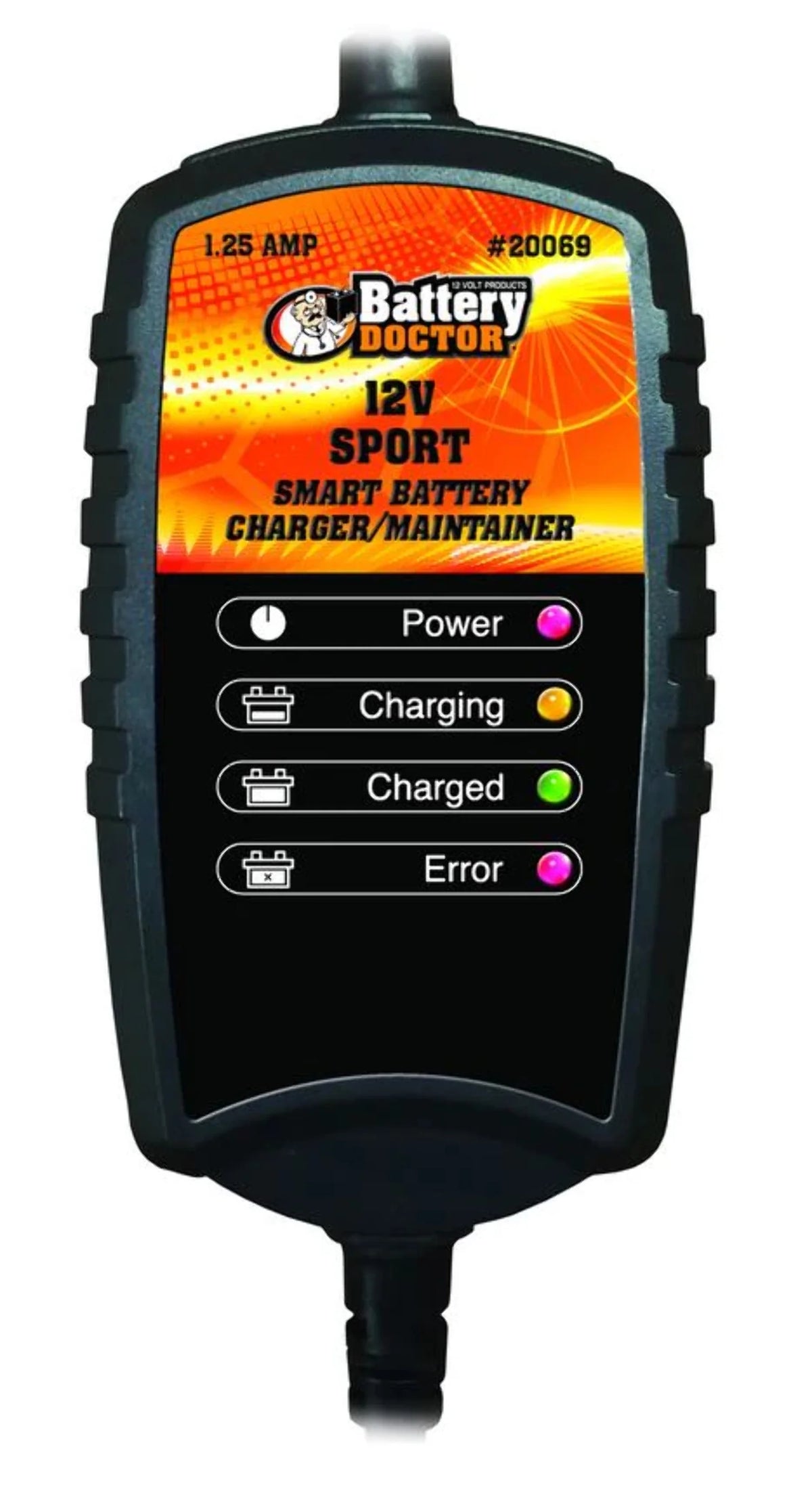 12V 1.25 AMP Smart Automatic Battery Charger and Maintainer Y55515