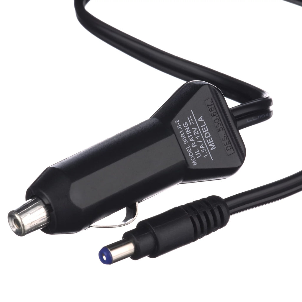 Breast Pump Vehicle Power Adapter, 12 Volt, Black, 8ft Cord J346