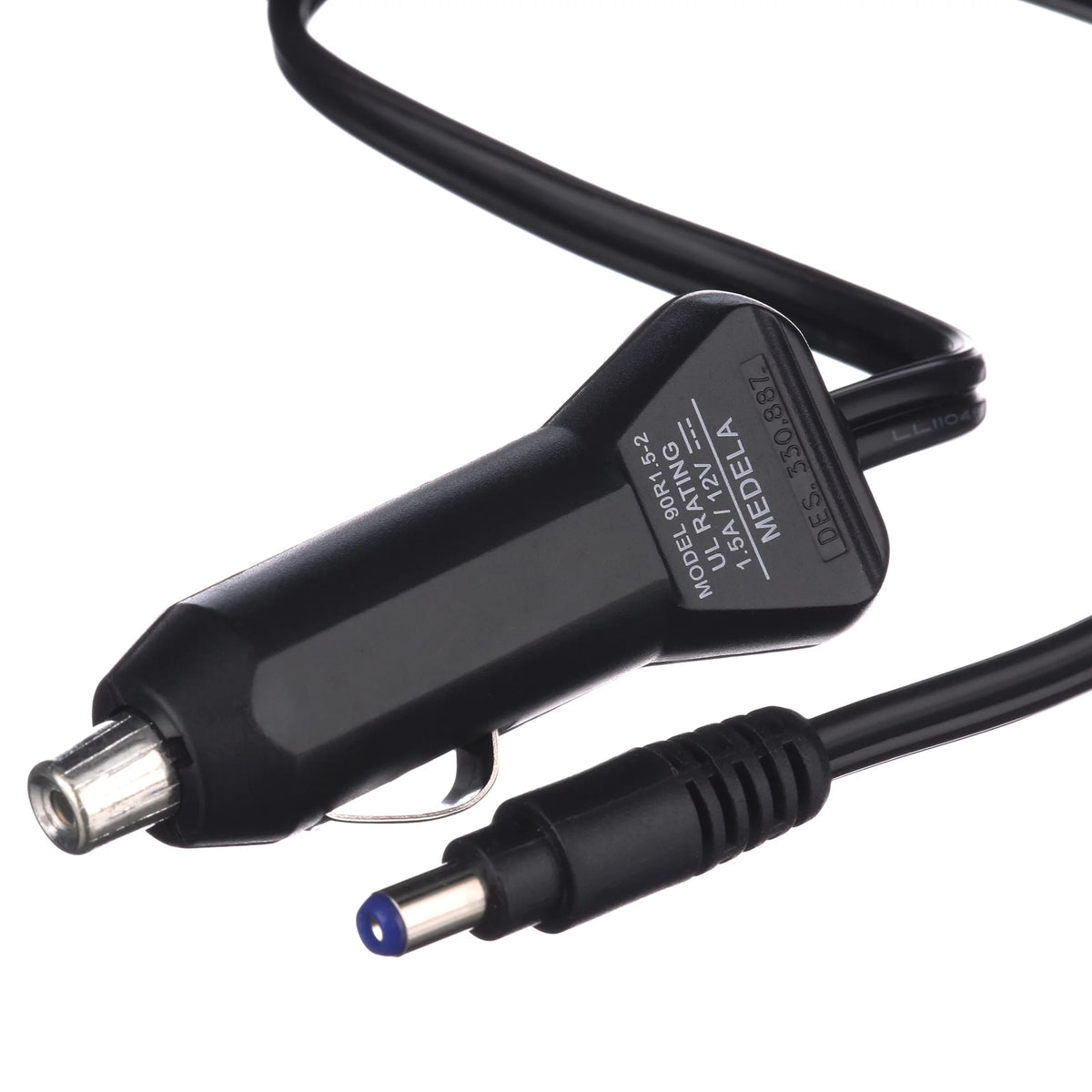 Breast Pump Vehicle Power Adapter, 12 Volt, Black, 8ft Cord J346