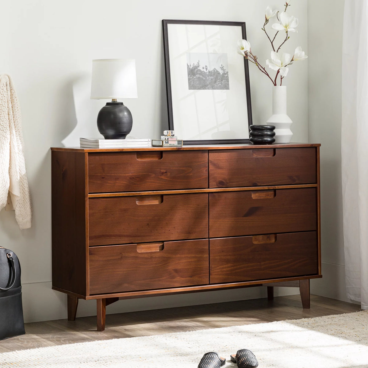 6 Drawer Solid Wood Dresser K1303